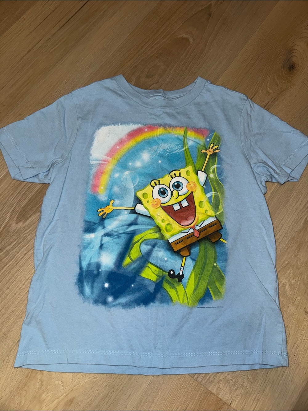 SpongeBob SquarePants Kids Light Blue Graphic Tee